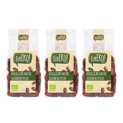 Zestaw: 3x Daktyle suszone bez pestek BIO 150 g