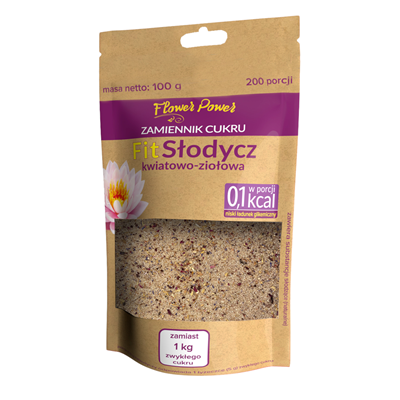 Zestaw 5x Fit Słodycz kwiatowo-ziołowy doypack 100g - 200 porcji