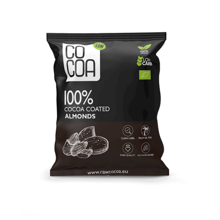 MIGDAŁY W KAKAO BEZ DODATKU CUKRU BIO 70 g - COCOA