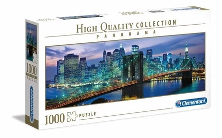 Puzzle 1000 panoramiczne HQ Nowy Jork most Brookliński 39434 -