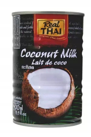 Real Thai Kokosowy krem ekstrakt 85% tłuszcz 19% puszka 400 ml