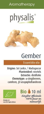 OLEJEK ETERYCZNY IMBIR BIO 10 ml - PHYSALIS