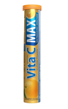 Activlab Vita C MAX 1500 mg 20 tabletek musujących o smaku pomarańczowym
