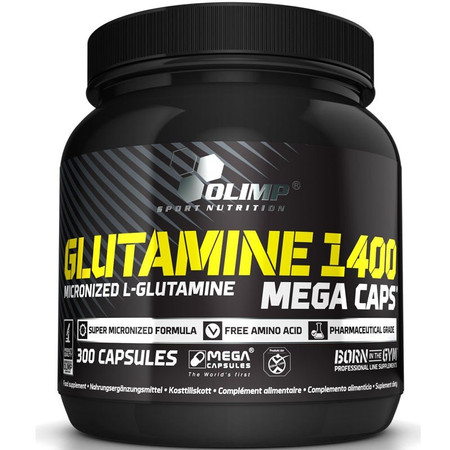 Olimp Glutamine 1400 Mega Caps L-Glutamina 300 kaps.