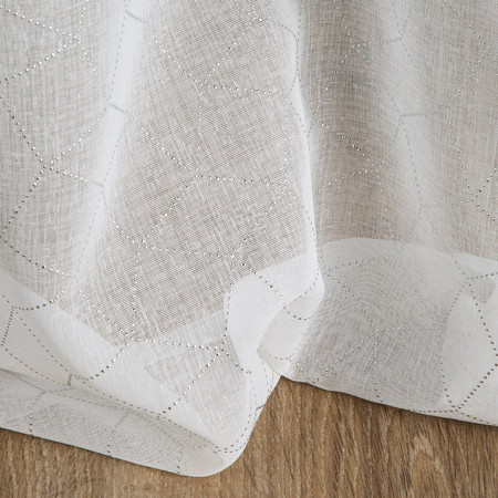 FIRANA GOTOWA CLAUDIA 140 X 250 CM BIAŁY