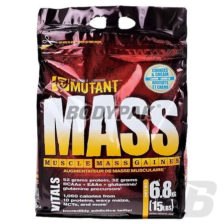 PVL MUTANT MASS Gainer 6800g smak mocna czekolada