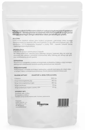 Proton Labs Colostrum 45% IG 60 kaps.