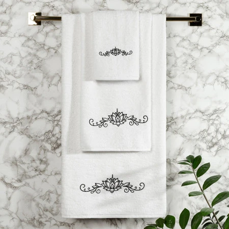 Komplet Ręczników 3 56 x 36 x 7 cm, Biały