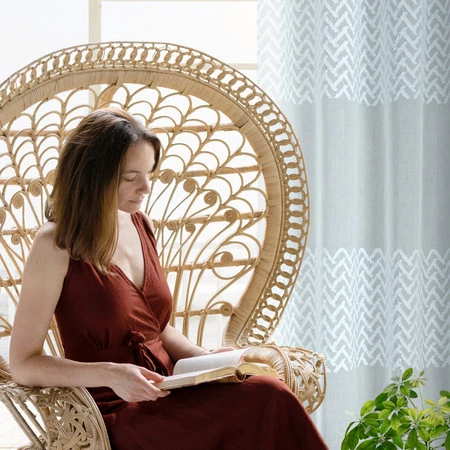 ZASŁONA GOTOWA ESTERI 140 X 250 CM NIEBIESKI