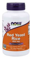 Now Foods Red Yeast Rice 600 mg czerwony ryż 120 kaps.