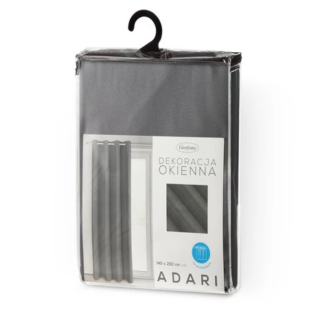 ZASŁONA GOTOWA ADARI 140 X 250 CM GRAFITOWY