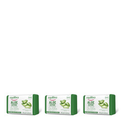 Zestaw: 3x Equilibra - Aloe Mydło aloesowe 100 g