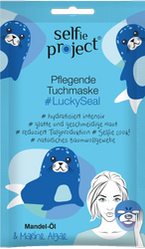 Zestaw 3x Selfie Project, Maska Nawilżająca na Tkaninie #LuckySeal, 15 ml.