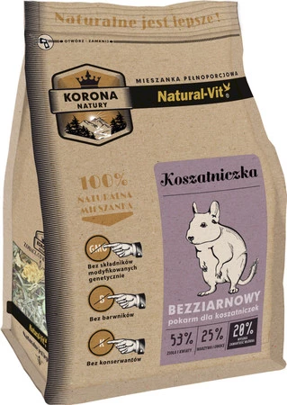 KORONA NATURY Natural-Vit Karma dla Koszatniczek 750g