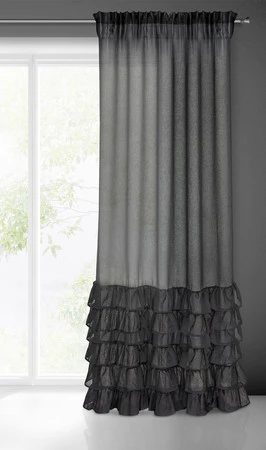 FIRANA GOTOWA DOLLY NA TAŚMIE 140 X 250 CM CZARNY