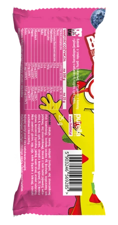 BeRAW Kids Baton owocowy Guma balonowa - 25g baton dla dzieci