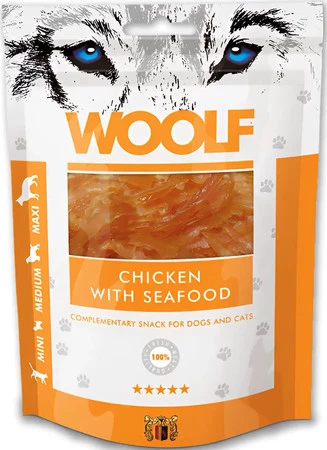 WOOLF Chicken with Seafood Kurczak z Owocami Morza 100g