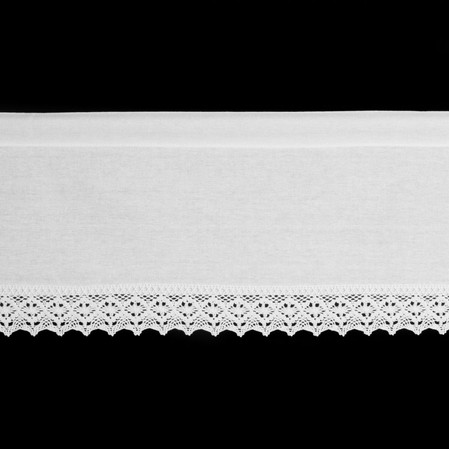 FIRANA GOTOWA CLARIE NA TAŚMIE 150 X 30 CM BIAŁY