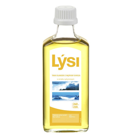 Lysi Tran islandzki Lýsi olej 240 ml smak cytytrynowy