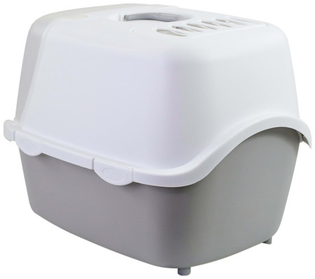 STEFANPLAST CATHY Easy Clean Kuweta z filtrem Biała-Szara