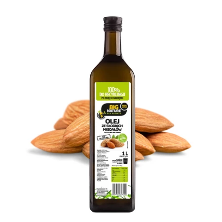 Olej ze słodkich migdałów tłoczony na zimno 1L