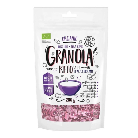 Diet Food − Keto granola z porzeczką BIO − 200 g