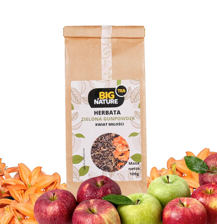 Herbata zielona GUNPOWDER KWIAT MIŁOŚCI 100g
