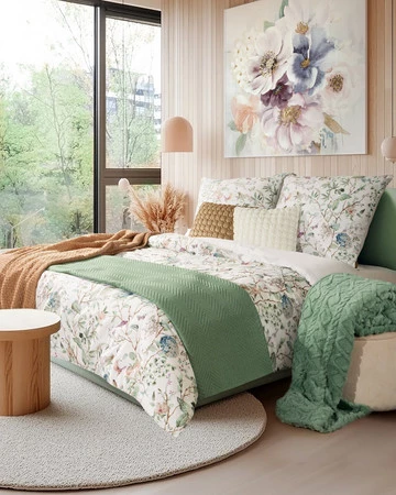 NARZUTA LEN 3 170 X 210 CM ZIELONY