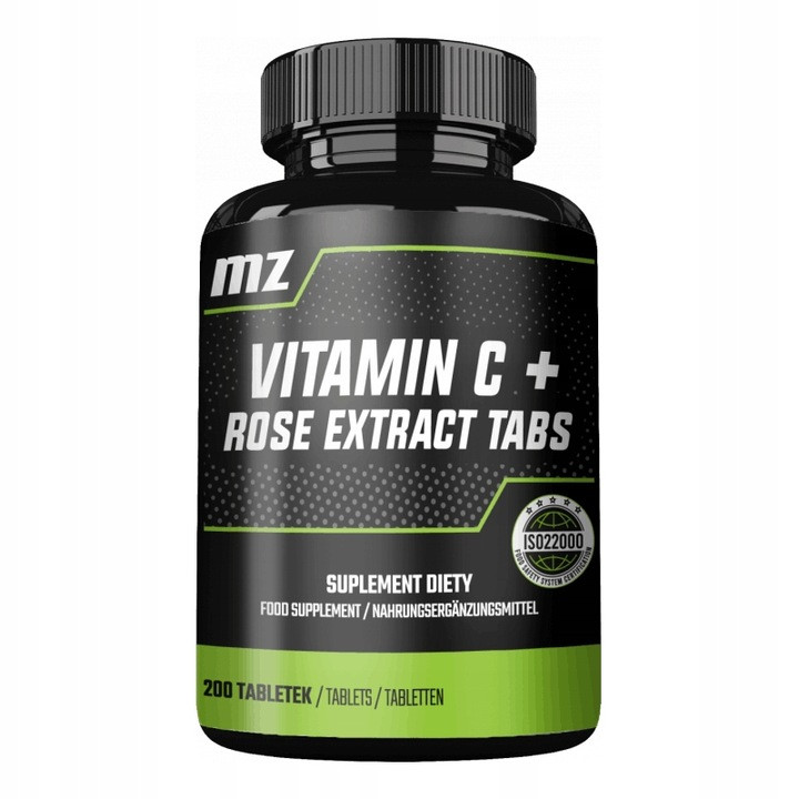 MZ Vitamin C + Rose Extract Tabs 200 tab. - Nabea.pl