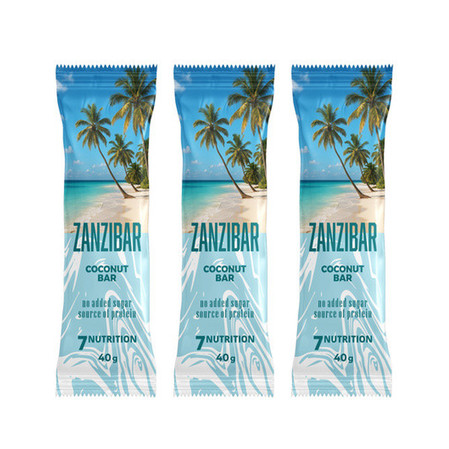 Zestaw: 3x 7Nutrition Zanzibar Bar 40g Baton Proteinowy