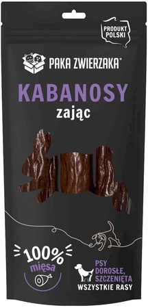 PAKA ZWIERZAKA Kabanosy z Zająca 3szt.