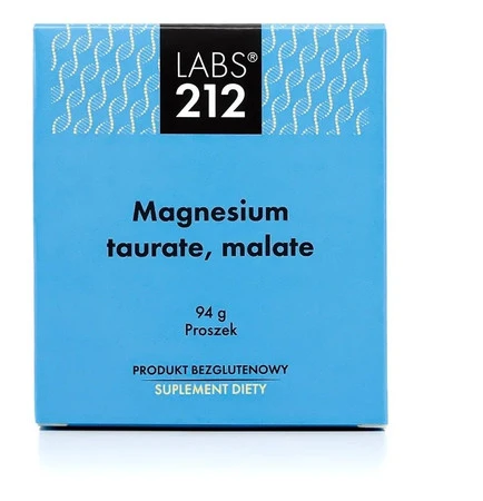 Labs212 Magnesium Taurate, Malate - Taurynian i Jabłczan magnezu 72 g