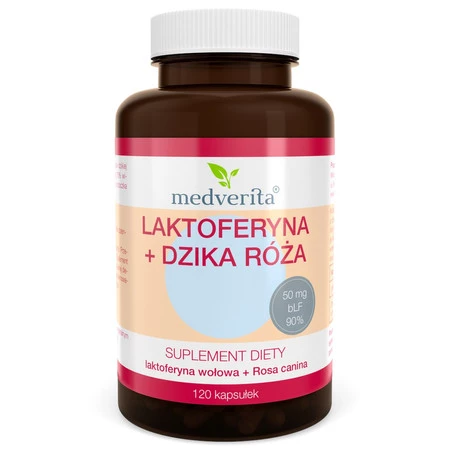 Medverita Laktoferyna Dzika róża 120 K