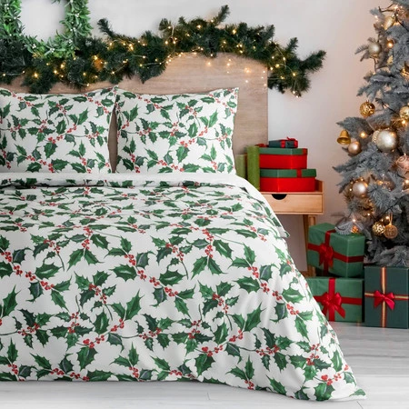 Komplet pościeli świątecznej Tori, 160 x 200 cm, Biały