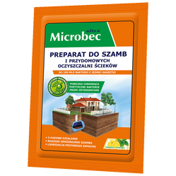 BROS - Microbec ULTRA 25g zapach cytryny - preparat do szamb - 1 szt