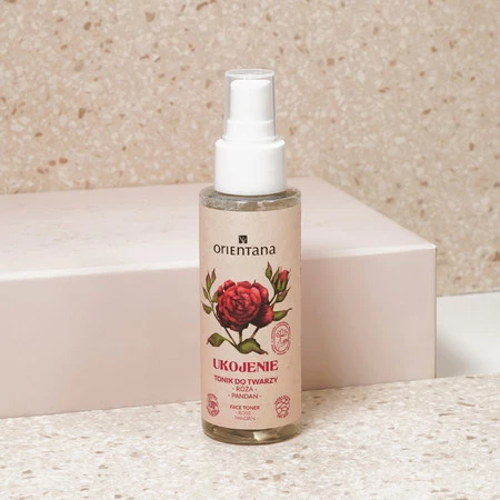 Orientana, Tonik do twarzy Ukojenie, róża japońska i pandan, 100 ml