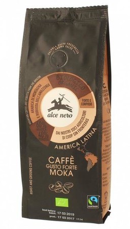 ALCE NERO Kawa 100% Arabica Robusta Strong mielona
