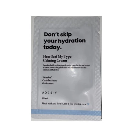 Heartleaf My Type Calming Cream kojący krem do twarzy saszetka 1.5ml