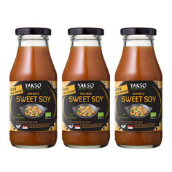 Zestaw: 3x Yakso Sos Sojowy Słodki Do Woka Bio 240ml