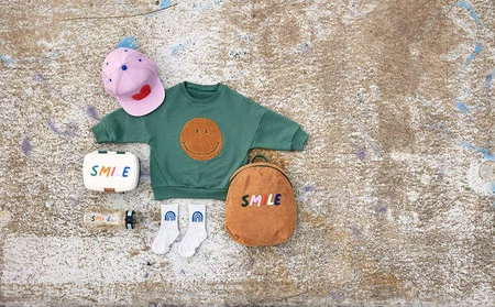 Lassig Plecak do przedszkola dla przedszkolaka sztruks Little Gang Smile caramel