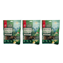 Zestaw: 3x Maced 100% Natura Żwacze wołowe - przysmaki dla psa - 100g