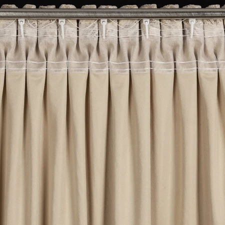 ZASŁONA GOTOWA TULIA NA TAŚMIE 135 X 270 CM BEŻOWY