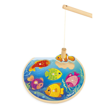 Janod Puzzle z magnesami Szybkie rybki z wędką