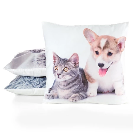 POSZEWKA ANIMAL 70 45 X 45 CM BIAŁY