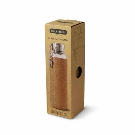 BB - Butelka szklana na wodę 600ml, migdałowa