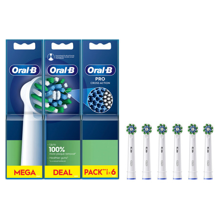 ORAL-B BRAUN KOŃCÓWKI EB50-6 CROSS ACTION