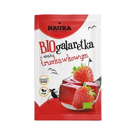 Zestaw 10x Galaretka o smaku truskawkowym BIO 38 g