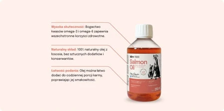 LAB-V Olej z łososia PET z pompką - suplement dla psa i kota na skórę i sierść - 250ml