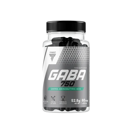 Trec Nutrition Gaba 750 Adaptogeny Kwas Gamma Aminomasłowy 60 kaps.