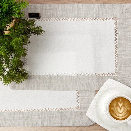 OBRUS EMMA 30 X 40 CM BIAŁY